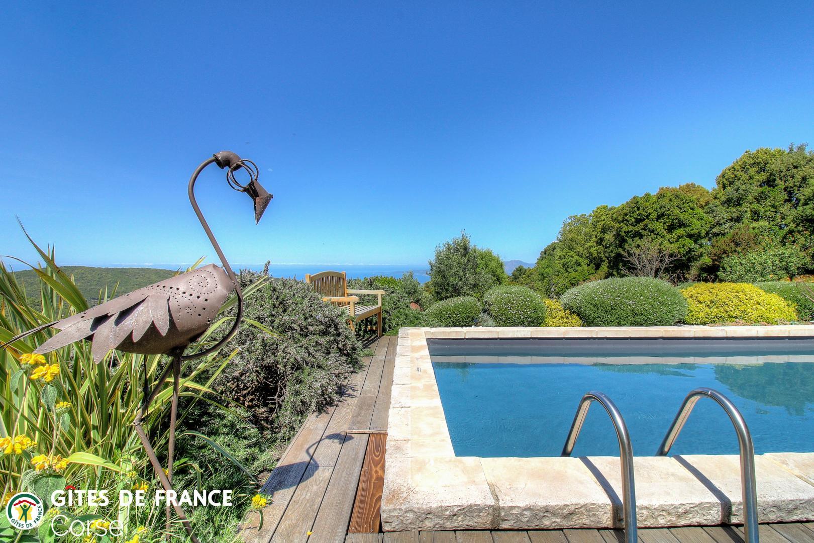 G�te rural � Bisinao en Corse : terrasse