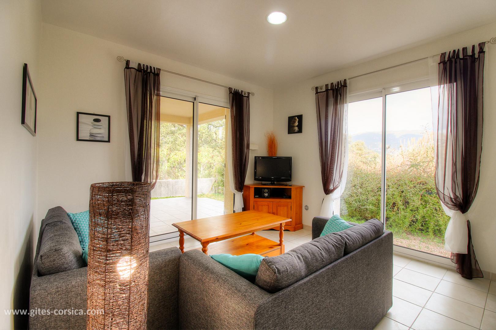 G�te rural � Sollacaro en Corse du sud : Chambre