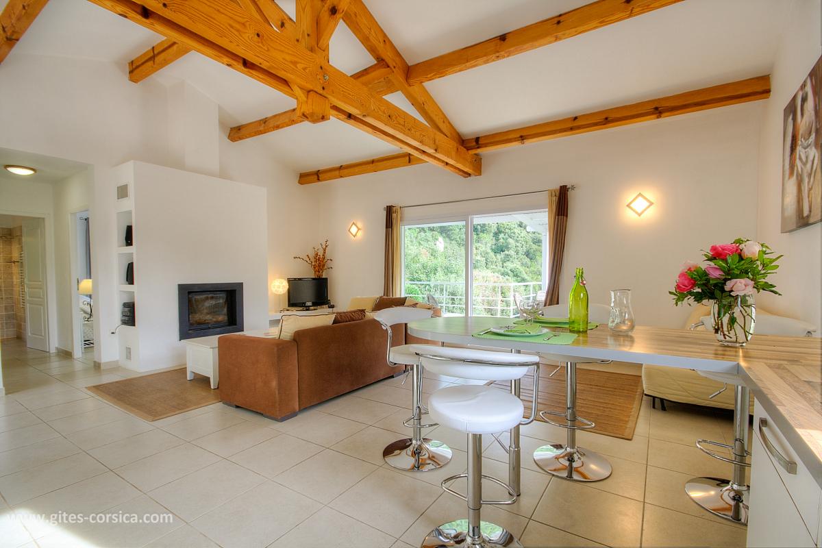 G�te rural � Ocana en Corse : la terrasse