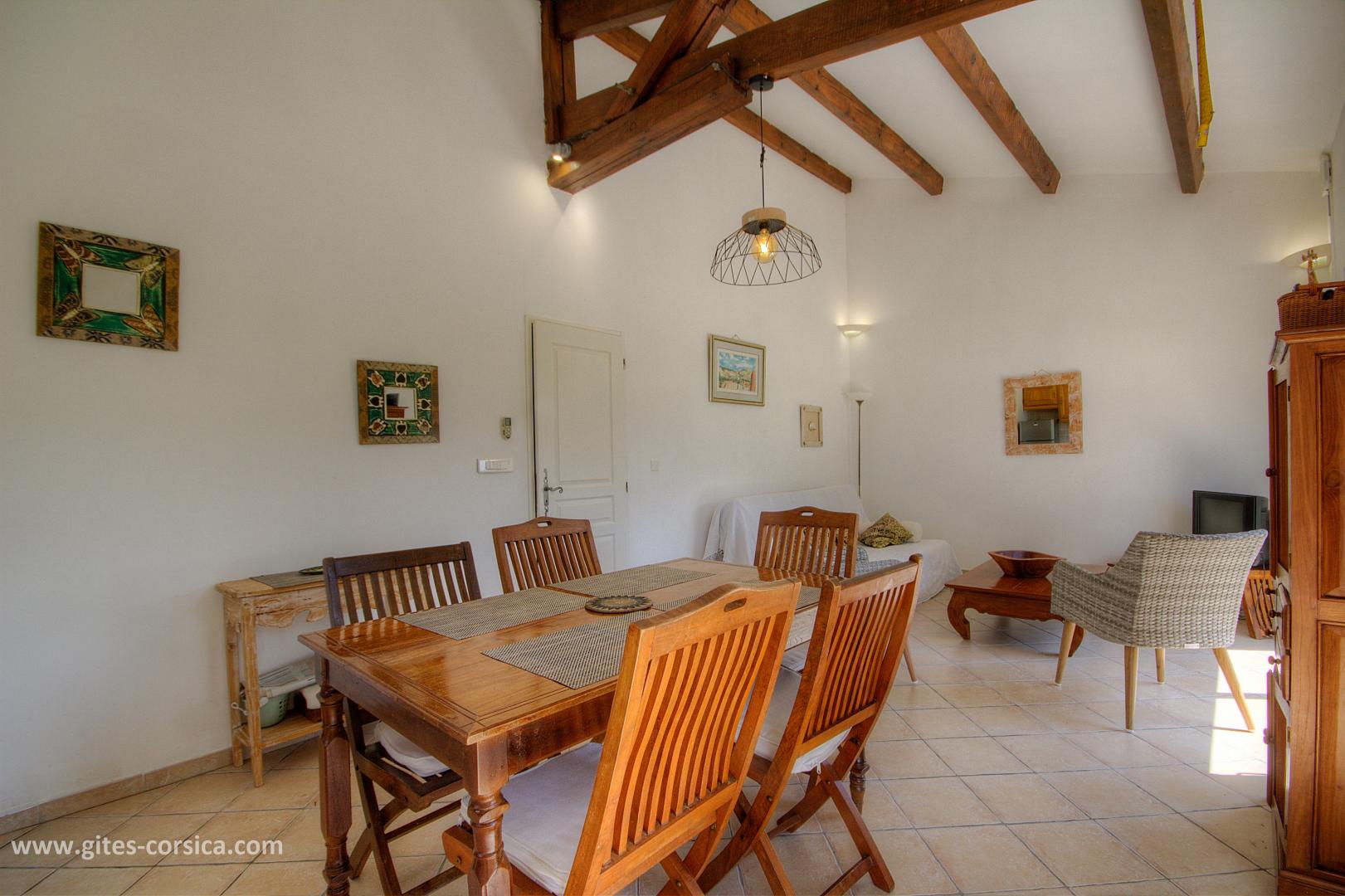 G�te rural 56123 � Querciolo en Haute Corse : la terrasse
